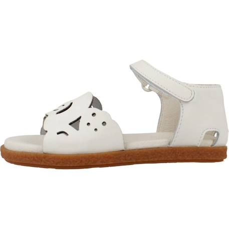 Sandales enfant fille en cuir tws Blanc 2 - vertbaudet enfant 