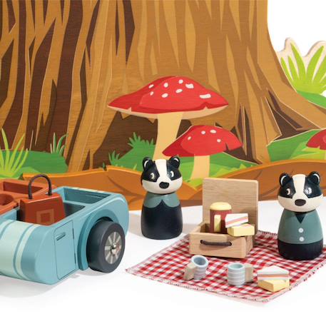 Figurine balade à moto des blaireaux Multicolor 4 - vertbaudet enfant 