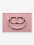Set de table tout-en-un avec assiette Happy mat en silicone ROSE 1 - vertbaudet enfant 
