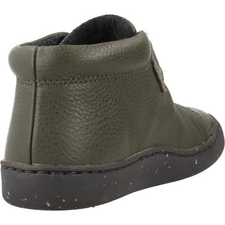 Baskets enfant garçon en cuir touring Vert 3 - vertbaudet enfant 