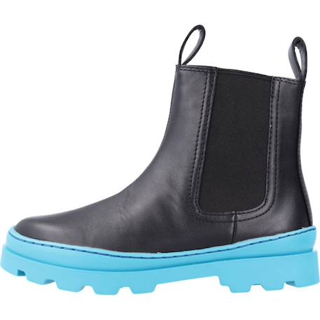 Bottes enfant garçon en cuir brutus Noir 2 - vertbaudet enfant 