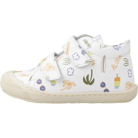 Derbies bébé garçon en cuir cocoon Blanc blanco 2 - vertbaudet enfant 