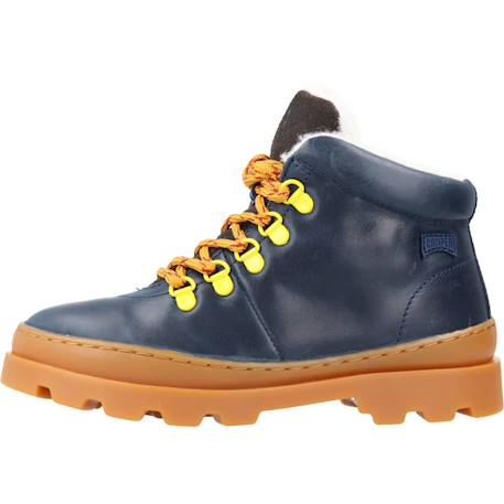 Bottes enfant garçon en cuir brutus Bleu marine 2 - vertbaudet enfant 