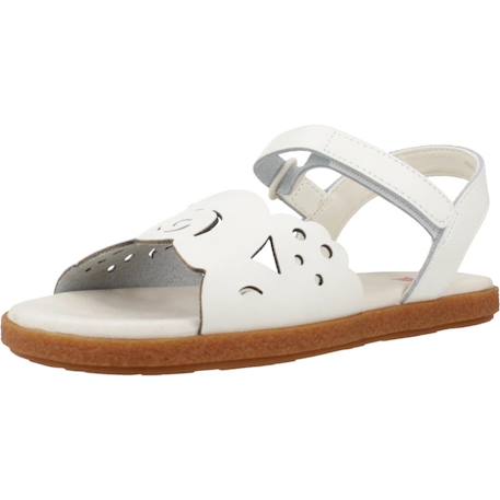 Sandales enfant fille en cuir tws Blanc 4 - vertbaudet enfant 