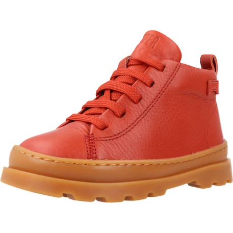 Bottes bébé garçon en cuir brutus Rouge 4 - vertbaudet enfant 