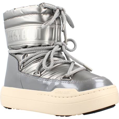 Bottes fille modèle mb jr park boot Argent+Rouge 5 - vertbaudet enfant 