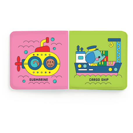 Livre de bain - bateaux Multicolor 2 - vertbaudet enfant 