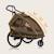 Remorque vélo 2en1 cama pour 2 enfants jusqu’à 6 ans avec fonction poussette tout-terrain Grey graphite+Grey stone 3 - vertbaudet enfant 