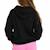 Sweat fille hoodie Noir 3 - vertbaudet enfant 