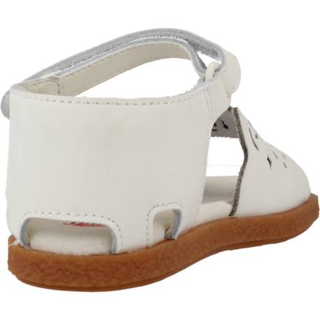 Sandales bébé fille en cuir tws Blanc 3 - vertbaudet enfant 