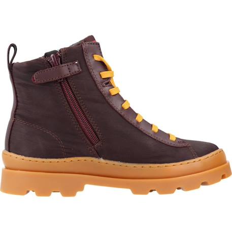 Bottes enfant garçon en cuir brutus Marron foncé 1 - vertbaudet enfant 