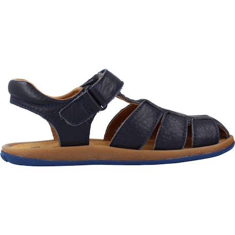 Sandales enfant garçon en cuir bicho Bleu marine 1 - vertbaudet enfant 