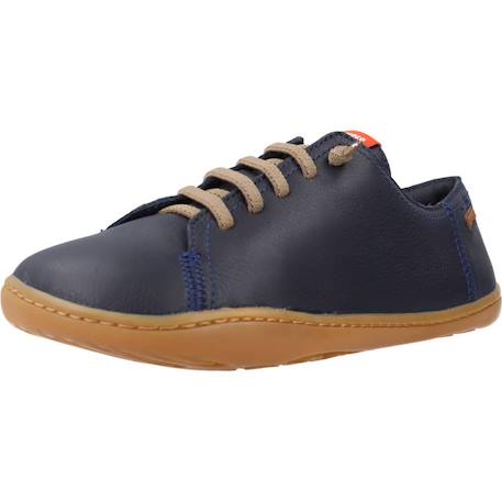 Derbies enfant garçon en cuir Bleu marine 4 - vertbaudet enfant 