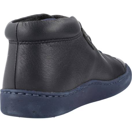 Baskets enfant garçon en cuir touring Bleu 3 - vertbaudet enfant 