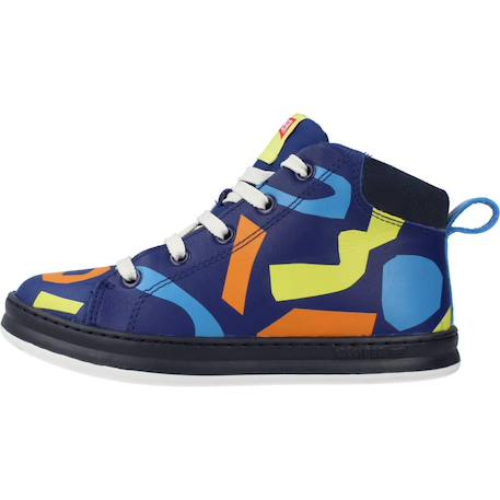 Derbies enfant garçon en cuir tws Bleu 2 - vertbaudet enfant 