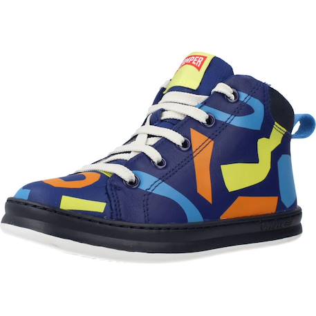 Derbies enfant garçon en cuir tws Bleu 4 - vertbaudet enfant 