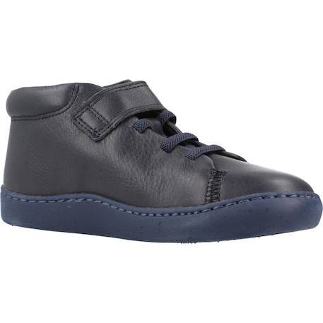 Baskets enfant garçon en cuir touring Bleu 5 - vertbaudet enfant 