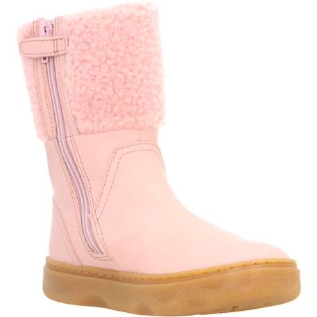 Bottes enfant fille en cuir kiddo Rose 5 - vertbaudet enfant 