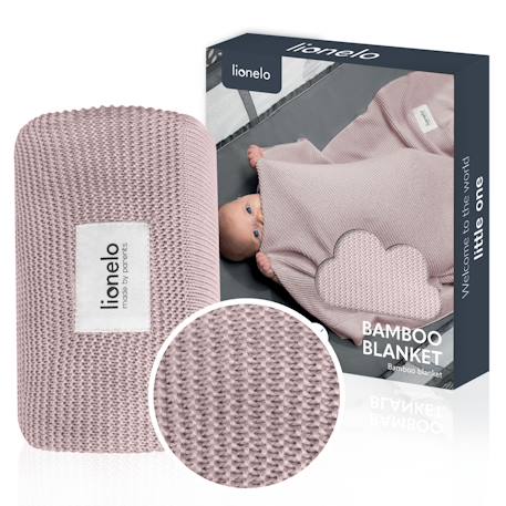Couverture bébé bamboo blanket 100 x 75 cm en bambou, thermorégulatrice, antibactérienne et hypoallergénique Beige sand+Blue+Grey+Pink 18 - vertbaudet enfant 