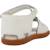 Sandales enfant fille en cuir tws Blanc 3 - vertbaudet enfant 