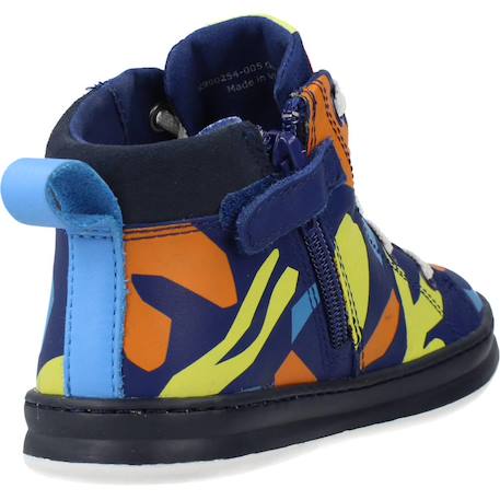 Derbies enfant garçon en cuir tws Bleu 3 - vertbaudet enfant 