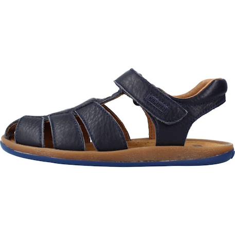 Sandales enfant garçon en cuir bicho Bleu marine 2 - vertbaudet enfant 