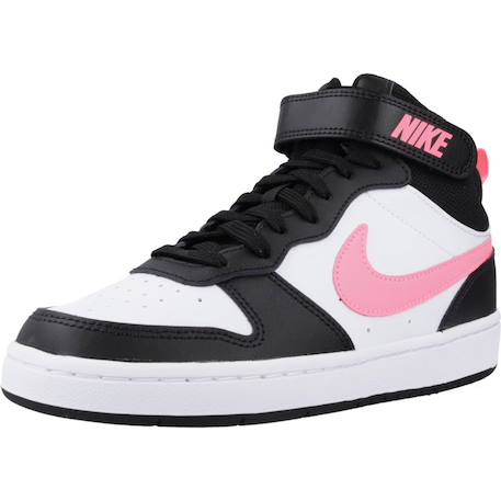 Baskets enfant garçon en cuir court borough 2 Noir 005 4 - vertbaudet enfant 