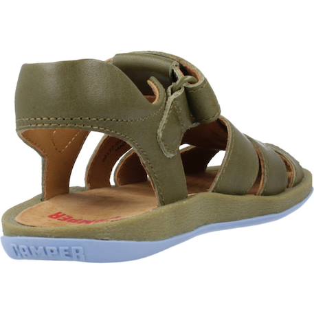 Sandales enfant garçon en cuir bicho Vert 3 - vertbaudet enfant 