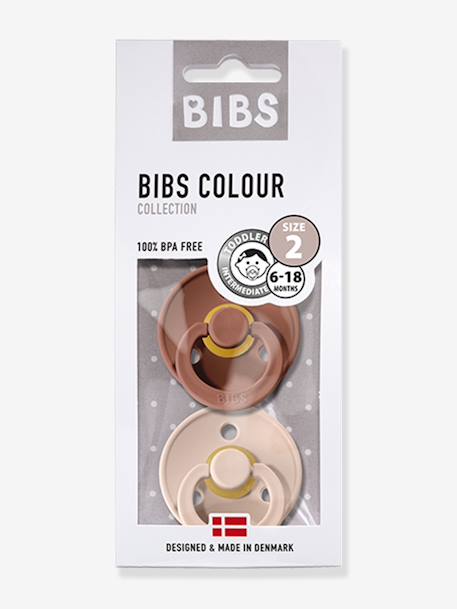 Lot de 2 sucettes-tétines Colour ou Colour Night, taille 2 de 6 à 18 mois Blush & Vanilla+Blush Night / Vanilla Night+Deep space & Petrol blue+Iron & baby blue+Sage & hunter green+Vert sauge night / Gris nuage+Woodchuck & blush 12 - vertbaudet enfant 