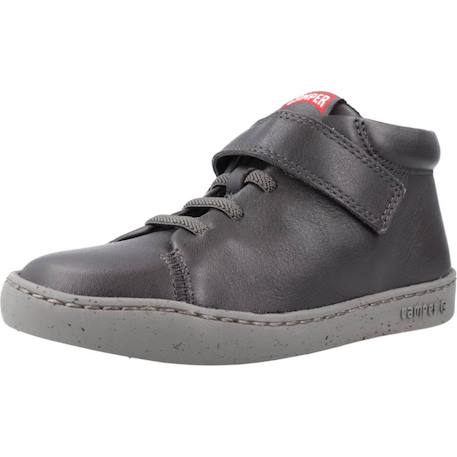 Baskets enfant garçon en cuir touring Gris foncé 4 - vertbaudet enfant 