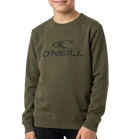 Sweat garçon crew Kaki 1 - vertbaudet enfant 