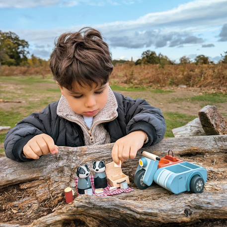Figurine balade à moto des blaireaux Multicolor 6 - vertbaudet enfant 