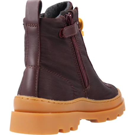Bottes enfant garçon en cuir brutus Marron foncé 3 - vertbaudet enfant 