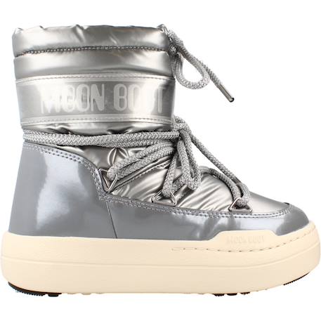 Bottes fille modèle mb jr park boot Argent+Rouge 1 - vertbaudet enfant 