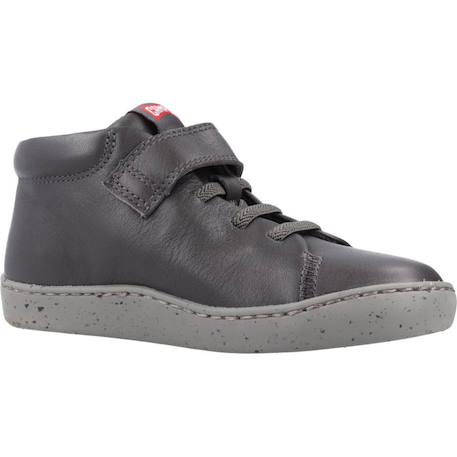 Baskets enfant garçon en cuir touring Gris foncé 5 - vertbaudet enfant 