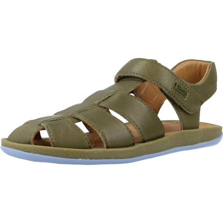 Sandales enfant garçon en cuir bicho Vert 4 - vertbaudet enfant 