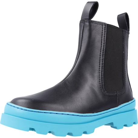 Bottes enfant garçon en cuir brutus Noir 4 - vertbaudet enfant 
