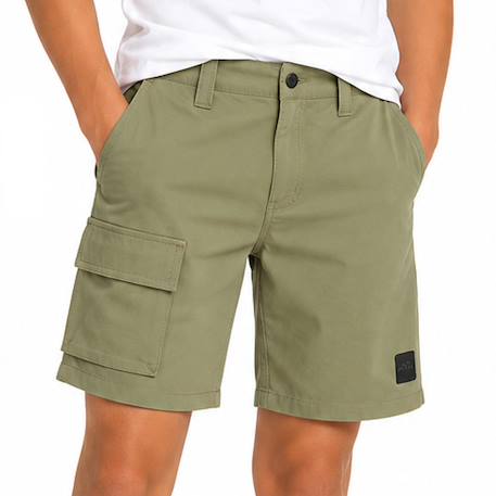 Short garçon easton1 Noir+Vert 3 - vertbaudet enfant 
