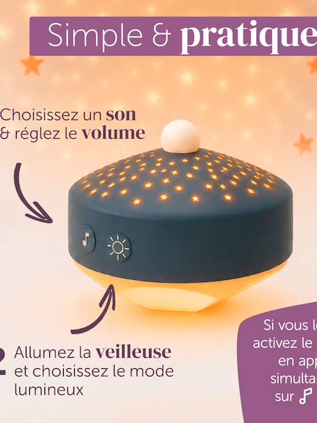 Veilleuse Moon bleu 2 - vertbaudet enfant 
