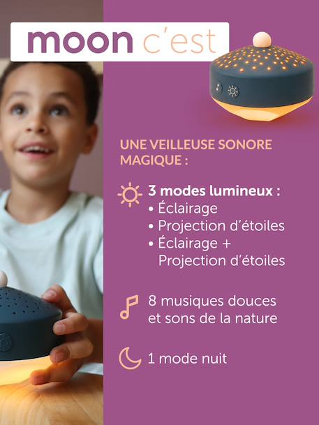 Veilleuse Moon bleu 3 - vertbaudet enfant 
