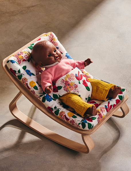 Transat poupée LEVO Doll Fleurs rose+Fleurs rouges 7 - vertbaudet enfant 
