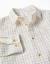 Chemise en coton à manches longues à carreaux Beige clair 3 - vertbaudet enfant 