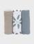 Lot de 3 langes 70x70 cm coton bio Blanc 1 - vertbaudet enfant 