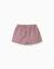 Jupe-short en sergé à motif à carreaux b&s Gris clair 2 - vertbaudet enfant 