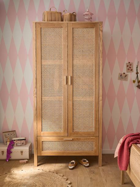 Armoire 2 portes cannage Ella bois 1 - vertbaudet enfant 