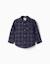 Chemise à manches longues en flanelle à motif à carreaux Bleu foncé+Rouge 1 - vertbaudet enfant 