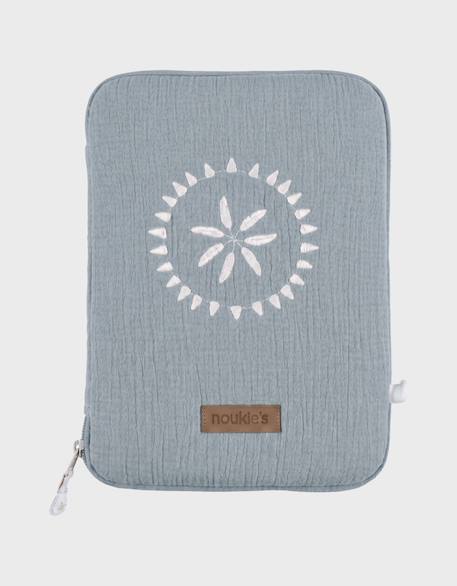 Protège carnet de santé - coton bio Bleu 1 - vertbaudet enfant 