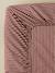 Drap-housse percale de coton 'lisette' Rayure bordeaux/ecru 2 - vertbaudet enfant 