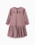 Robe à manches longues en sergé à carreaux b&s Gris clair 1 - vertbaudet enfant 