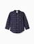 Chemise à manches longues en flanelle à motif à carreaux Bleu foncé+Rouge 1 - vertbaudet enfant 